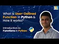 What is User Defined Functions in Python Machine Learning with Python