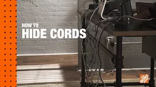 How-To Workshops - How to Hide TV Wires On a Wall Desk Cable Management The Home Depot