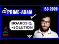 PRIME-ADAM NUMBER JAVA Program COMPUTER PRACTICALS - ISC2020 Prime Number Adam