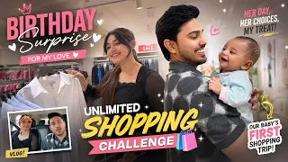 I Gave My Wife UNLIMITED Shopping For Her Birthday 🎈🛒 |  Sunny Chopra 