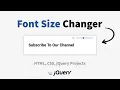 Increase Decrease Font Size Using jQuery Font-Size Changer DesignTorch