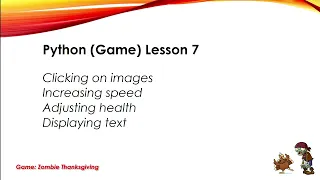 Python Game Lesson 7