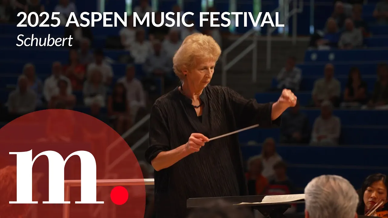 Jane Glover conducts Schubert's Symphony No. 9 at the 2025 Aspen Music Festival and School Jane Glover conducts Schubert's Symphony No. 9 at the 2025 Aspen Music Festival and School