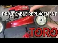 Toro Lawnmower Personal Pace Drive Cable Replacement Small Engine Repair