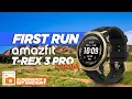 KECIL-KECIL CABE RAWIT!  FIRST RUN AMAZFIT T-REX 3 PRO 44MM: TITANIUM, OFFLINE MAPS, \u0026 BATERAI GILA!