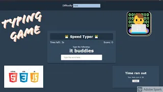 Part3 - Word Match Increase Score Typing Game With Vanilla JavaScript