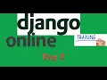 Django Python Framework Training Day 2