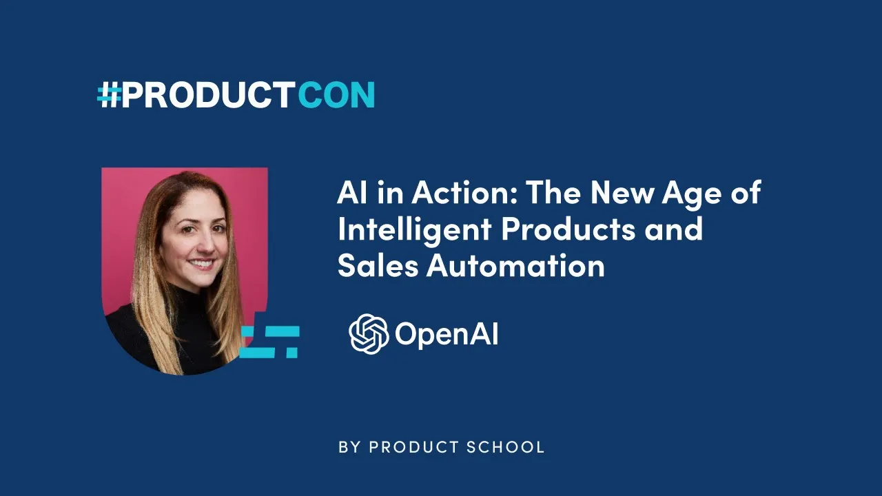 #ProductCon SF '23: AI in Action by OpenAI Head of Sales, Aliisa Rosenthal - YouTube thumbnail