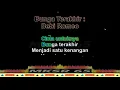 BUNGA TERAKHIR - BEBI ROMEO(KARAOKE INDONESIA NADA WANITA VERSI BLUES ) MKSR 65