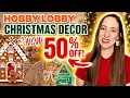 NOW 50 OFF Christmas Decor at Hobby Lobby