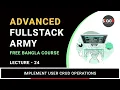 Lecture 24 Implement User CRUD Operations Full-Stack Army Stack Learner