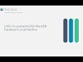Accessing Database in Local Machine Lab 1 Database Concepts and Design TMF2034