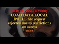 ERROR 2068 HY000 LOAD DATA LOCAL INFILE file request rejected due to restrictions on access
