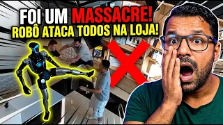 ASSUSTADOR: ROBÔ SAI DO CONTROLE ATACA TODOS EM UMA LOJA!