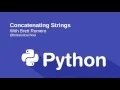 Concatenating Strings with Python