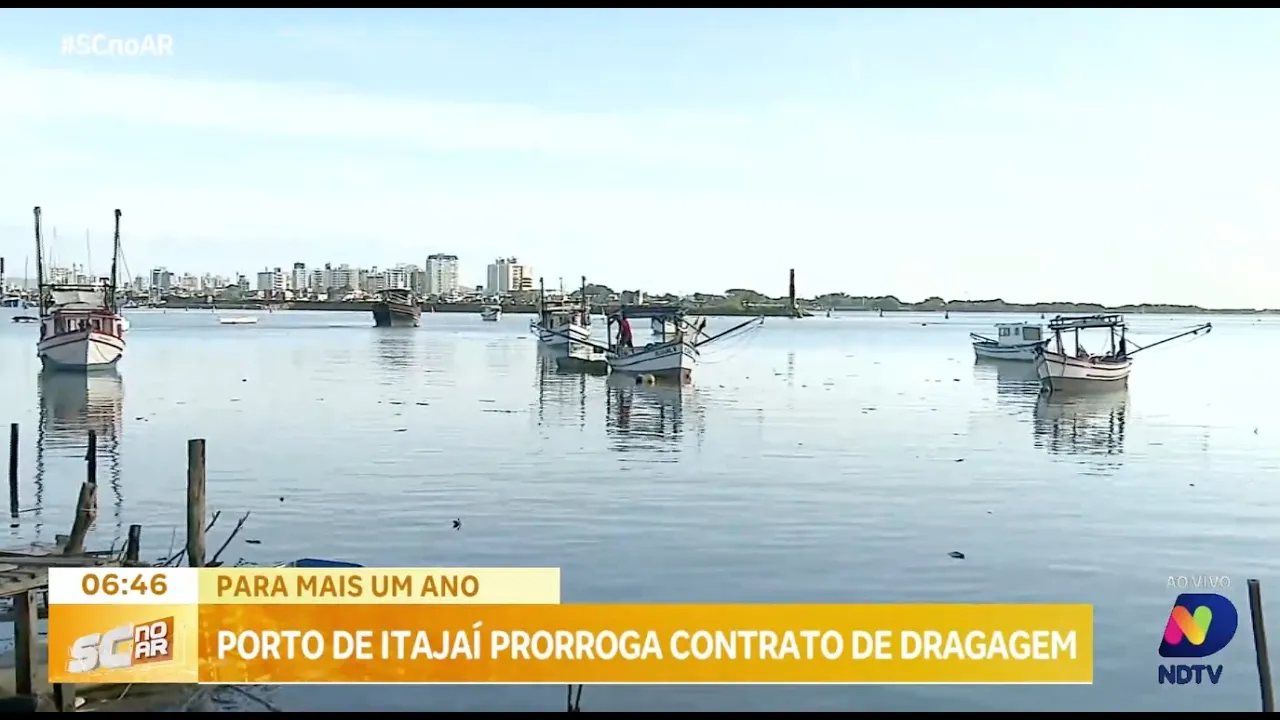 Porto de Itajaí prorroga contrato de dragagem por mais um ano para garantir segurança de navegação