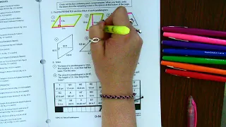 How to get started on Pizzazz D-54 Area Perimeter of Parallelograms