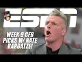 Nate Bargatze joins for WEEK 9 PICKS Pat McAfee RILES UP the fans for THIS College GameDay