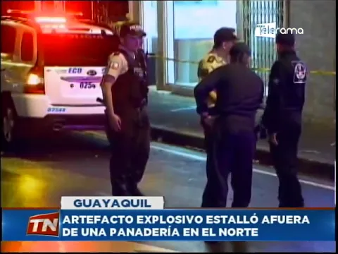 Artefacto explosivo estalló afuera de una panadería en el norte