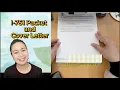 My I-751 PACKET COVER LETTER FILING TIPS Petition to Remove Conditions on Residence