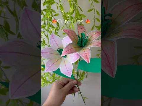 Diy cute lily 🌸         #diy #thehandmadens #asthetic #softgirl #genz