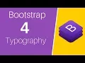 Bootstrap 4 Tutorial Typography Alignment Bootstrap 4 Beta 2017