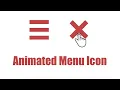Animated menu icon css Css Animation Animation css Animated menu jquery Css Javascript