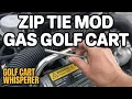 How Fast Can a GAS Golf Cart Go Gas Club Car Speed Increase ZIP TIE Mod