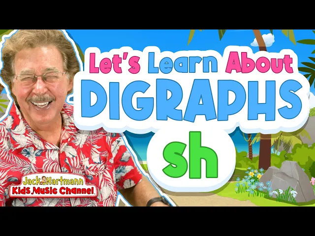 Video: Let's Learn About the Digraph sh! | Phonics Song for Kids | Jack Hartmann