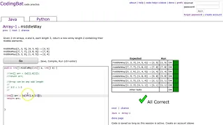 Codingbat - middleWay Java