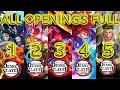 Download Lagu Demon Slayer ALL OPENINGS FULL 1-5 (Season 1, 2, 3, 4 and 5) | Kimetsu no Yaiba ALL OPENINGS ❤️️