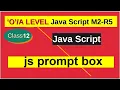 js prompt box