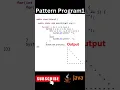 Star Pattern Program 1 Java Programming language