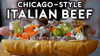 chicago style italian beef from the bear binging with babish