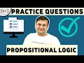7 Practice question on Propositional logic - 1 problems examples