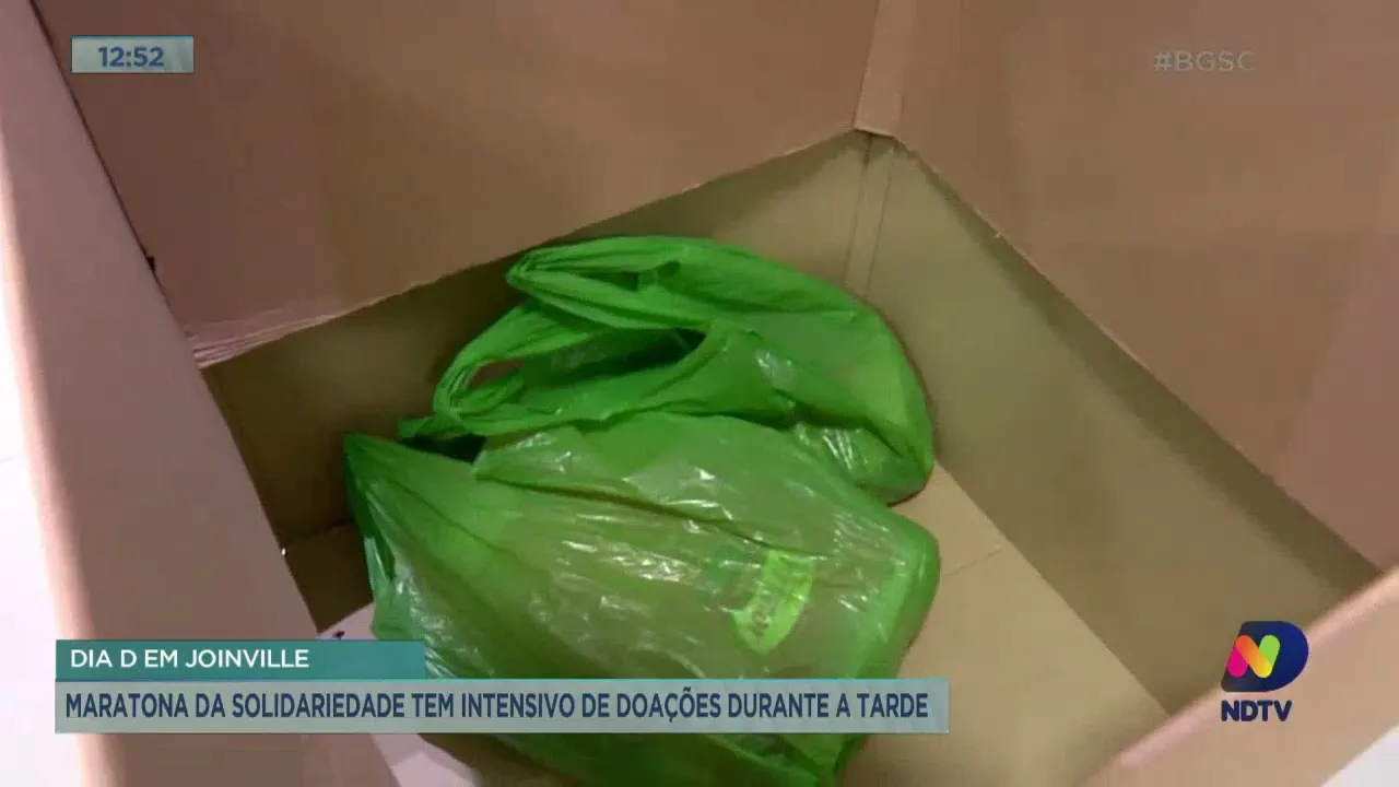 Maratona da Solidariedade tem intensivo de doações durante a tarde