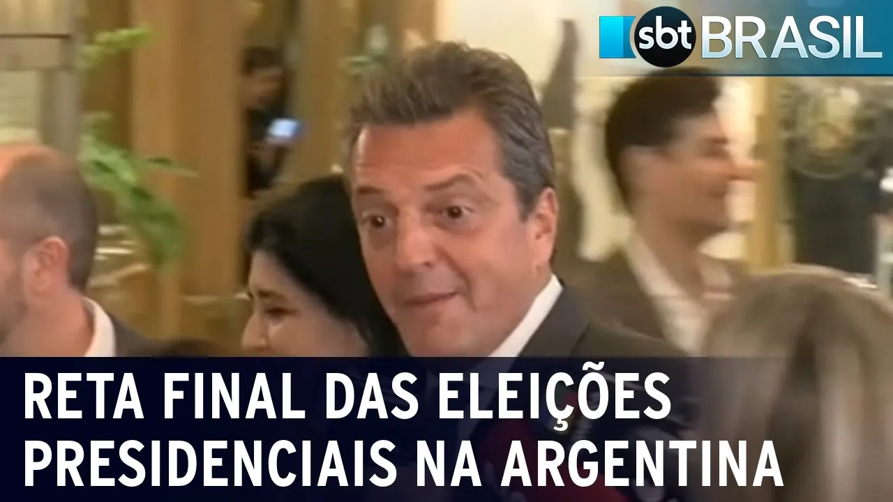 Reta final das eleições presidenciais na Argentina | SBT Brasil (18/11/23)