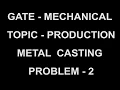 PROBLEM 2 casting process