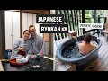 We stayed in a traditional Japanese Ryokan with a PRIVATE onsen