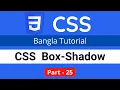 box shadow property in CSS CSS3 Bangla tutorial 025