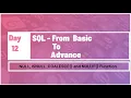 Day 12 - SQL from Basic To Advance
