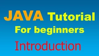 Java Tutorial for Beginners - 00