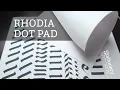 Rhodia A4 Dot Pad - Smoothest Dot Grid Paper for Calligraphy Art on Stationery Test Drive