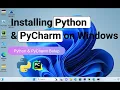 How to Install Python and PyCharm on Windows A Step-by-Step guide