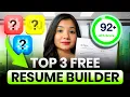 3 FREE Resume Builder Websites Create ATS Friendly Resume for Free 2026