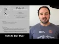 Psalm 63 Summary 5 Minute Bible Study