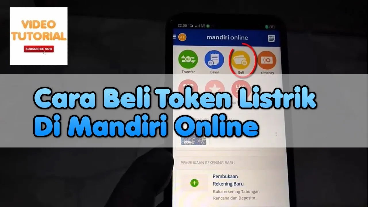 Cara beli pulsa token listrik lewat mandiri online