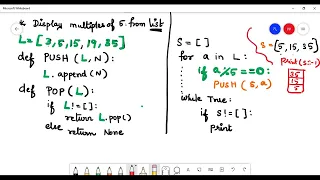 CBSE Class 12 Computer Science Stacks Practical Tamil English