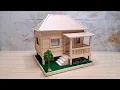 Lagu DIY // Miniatur rumah panggung dari stik es krim // Kerajinan dari stik es krim