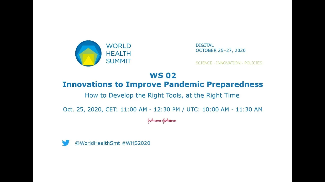 WS 02 - Innovations to Improve Pandemic Preparedness - World Health Summit 2020